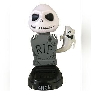 Jack Skellington Solar Bobblehead Nightmare Before Christmas Disney Wobbler Toy
